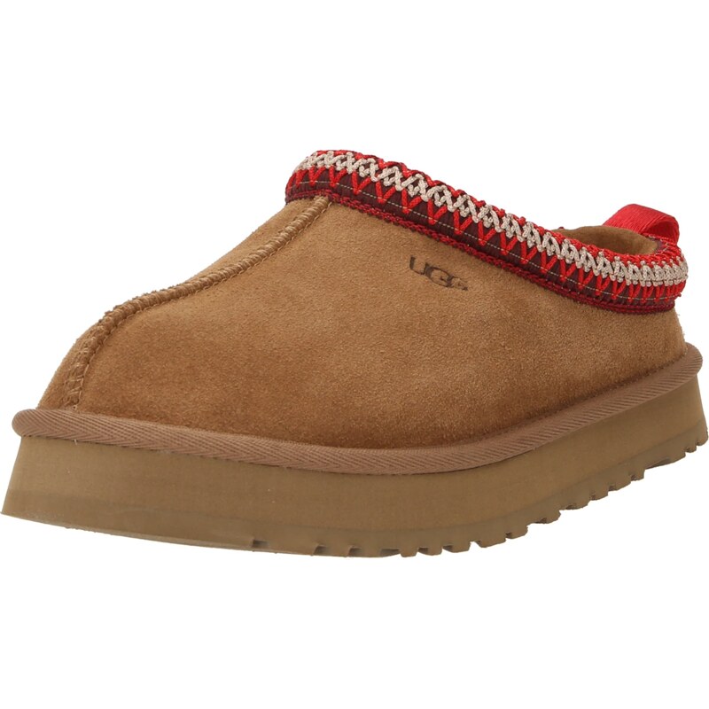UGG Polobotky TAZZ béžová / hnědá / červená