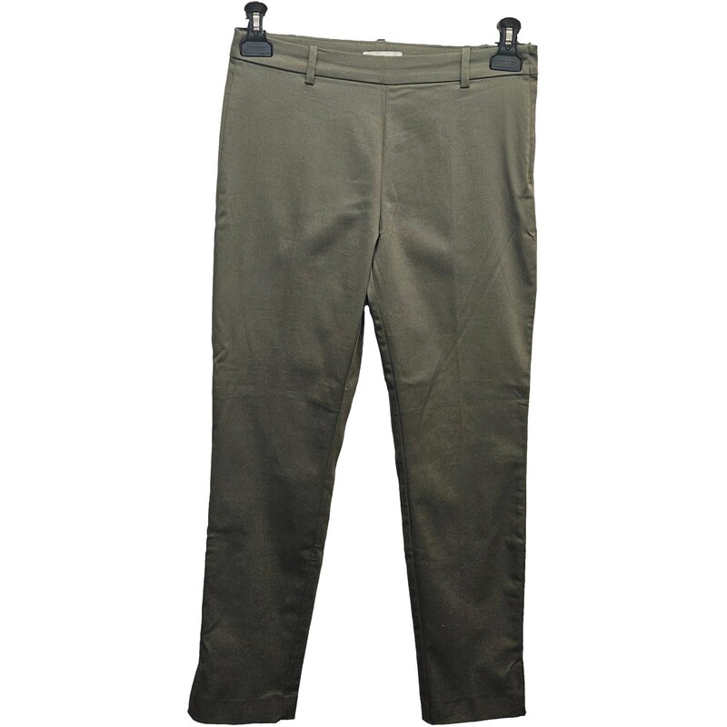 Khaki slim 7/8 kalhoty H&M