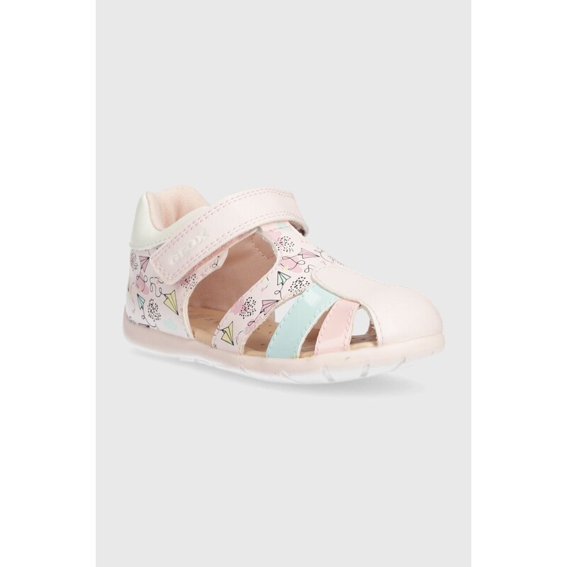 Dětské sandály Geox ELTHAN růžová barva