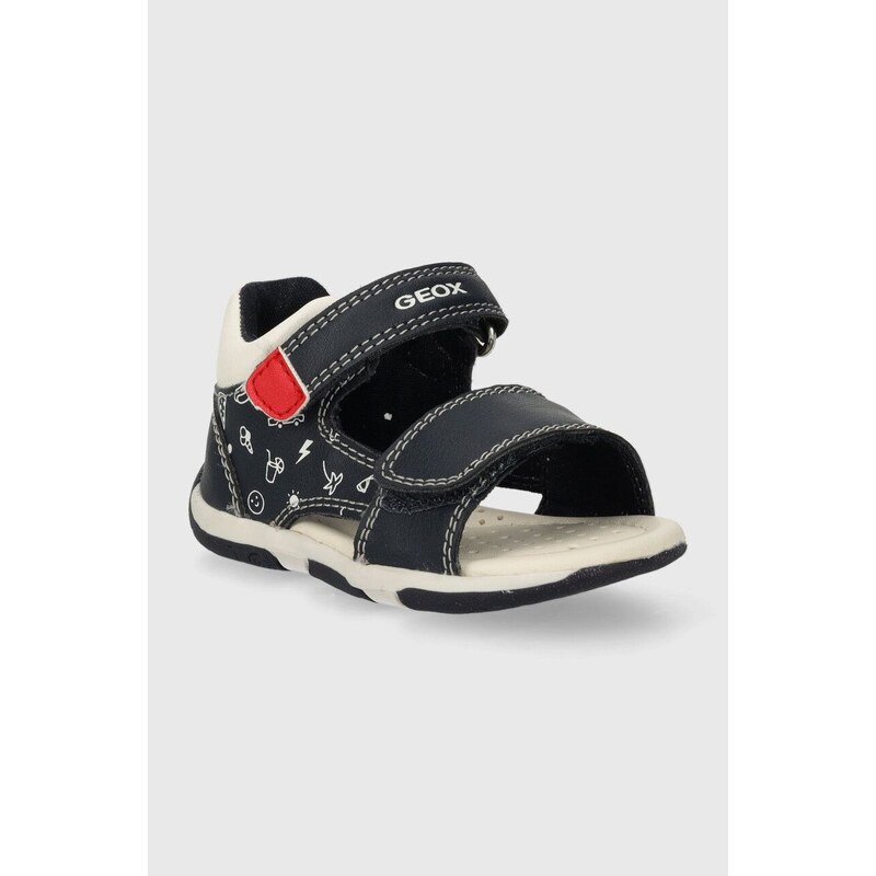 Dětské sandály Geox SANDAL TAPUZ tmavomodrá barva