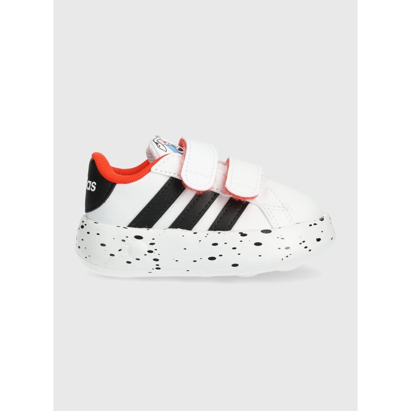 Dětské sneakers boty adidas x Disney, GRAND COURT 2.0 101 CF I bílá barva