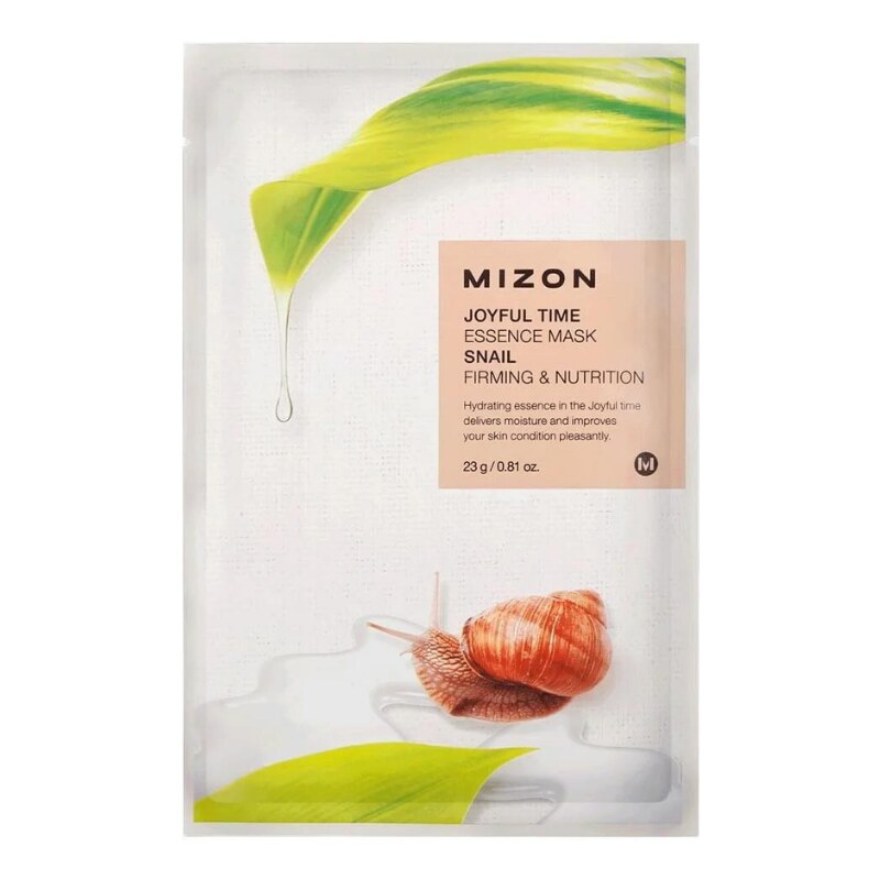 MIZON - JOYFULL TIME EESSENCE MASK SNAIL - Vyživující plátýnková maska s mucinem nejen pro problematickou pleť 23 g