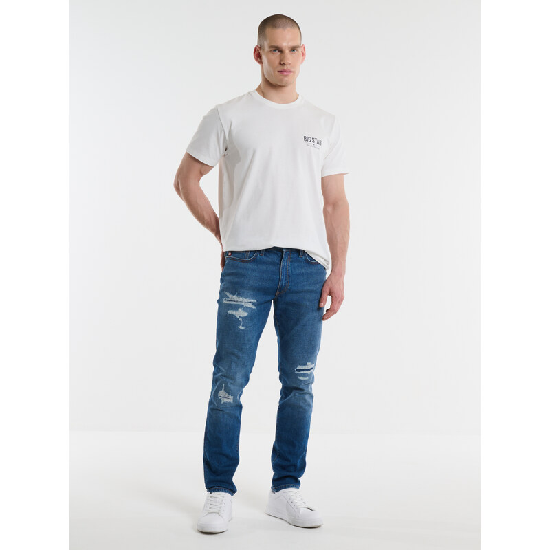 Big Star Man's Tapered Trousers Denim 110876 Medium Denim-419