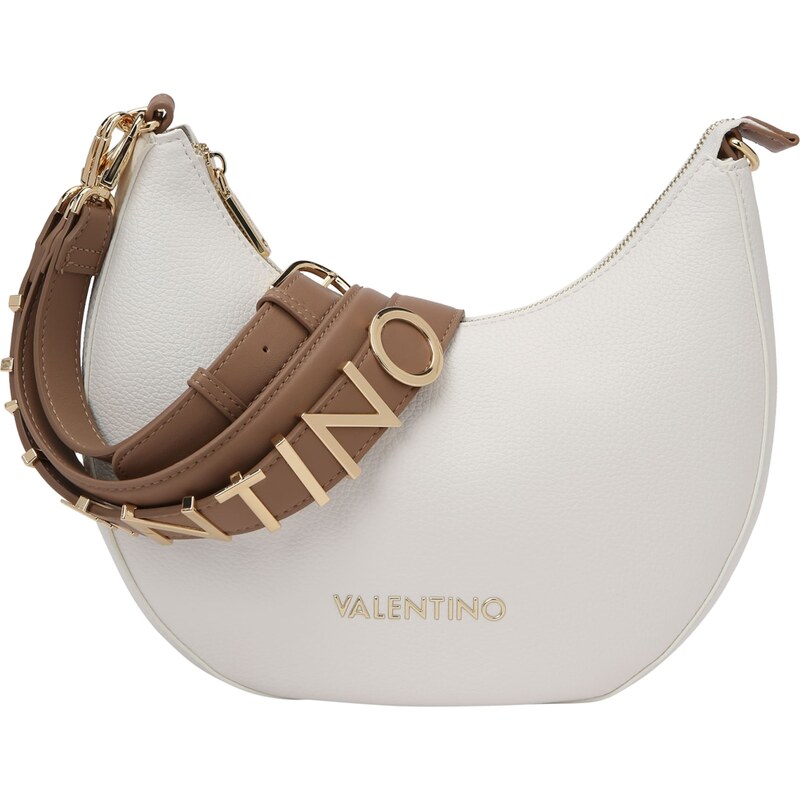 VALENTINO Taška přes rameno Alexia hnědá / zlatá / bílá 103921720