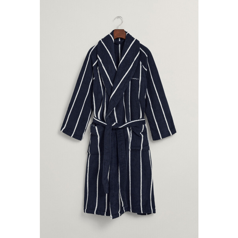 ŽUPAN GANT STRIPE ROBE modrá S