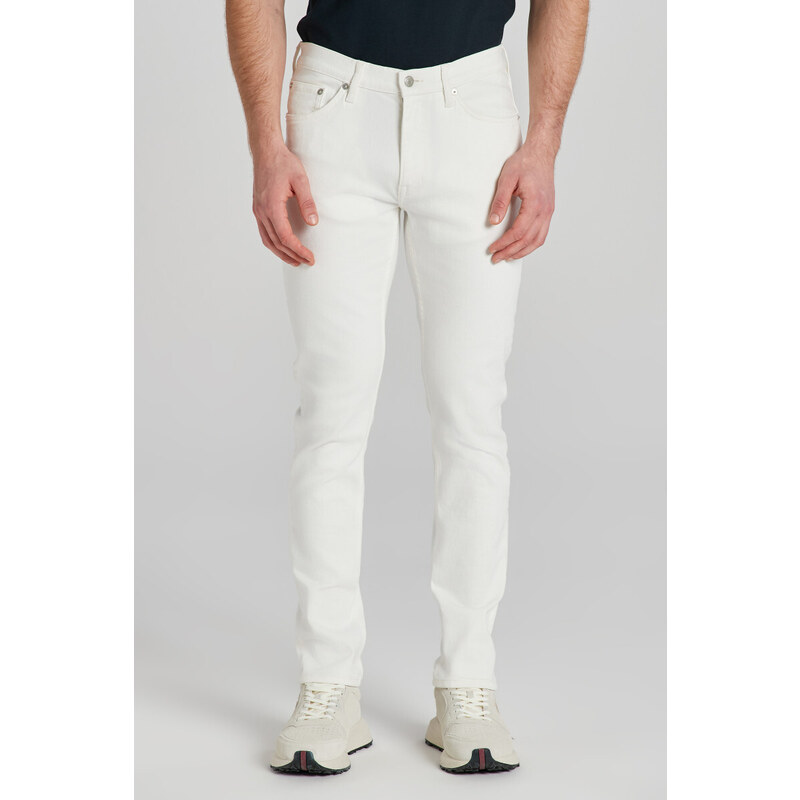 DŽÍNY GANT WHITE SLIM JEANS bílá 32/32