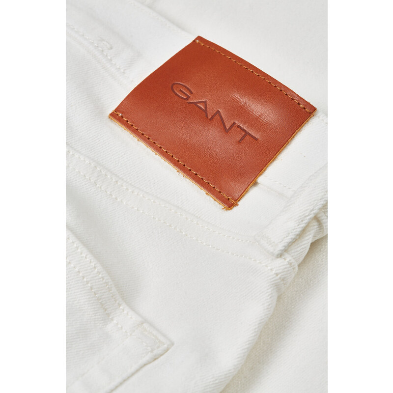 DŽÍNY GANT WHITE SLIM JEANS bílá 32/32