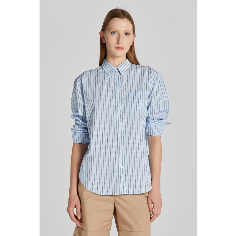 KOŠILE GANT REL STRIPED POPLIN SHIRT modrá 34