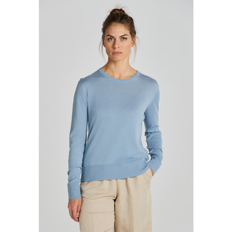 SVETR GANT FINE KNIT C-NECK modrá XS