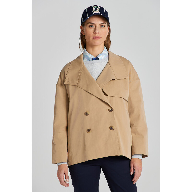 BUNDA GANT MID LENGTH TRENCH JACKET DARK KHAKI