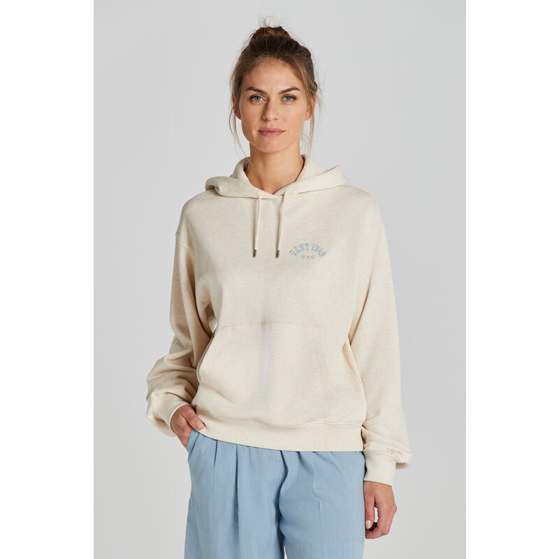 MIKINA GANT ARCH HOODIE OAT MELANGE 89451368