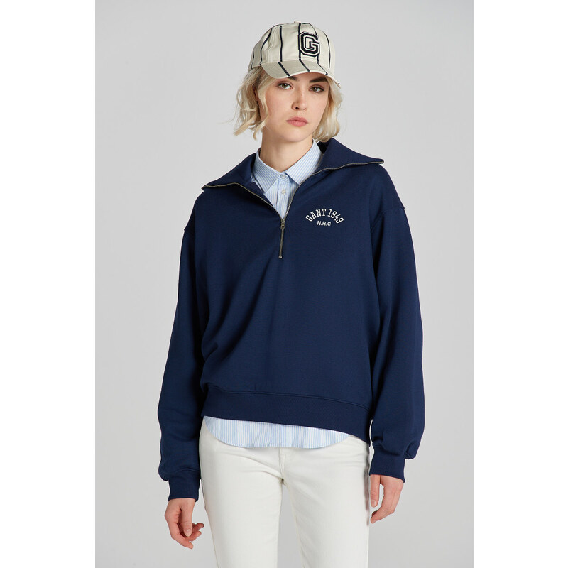 MIKINA GANT ARCH HALF ZIP SWEAT CLASSIC BLUE