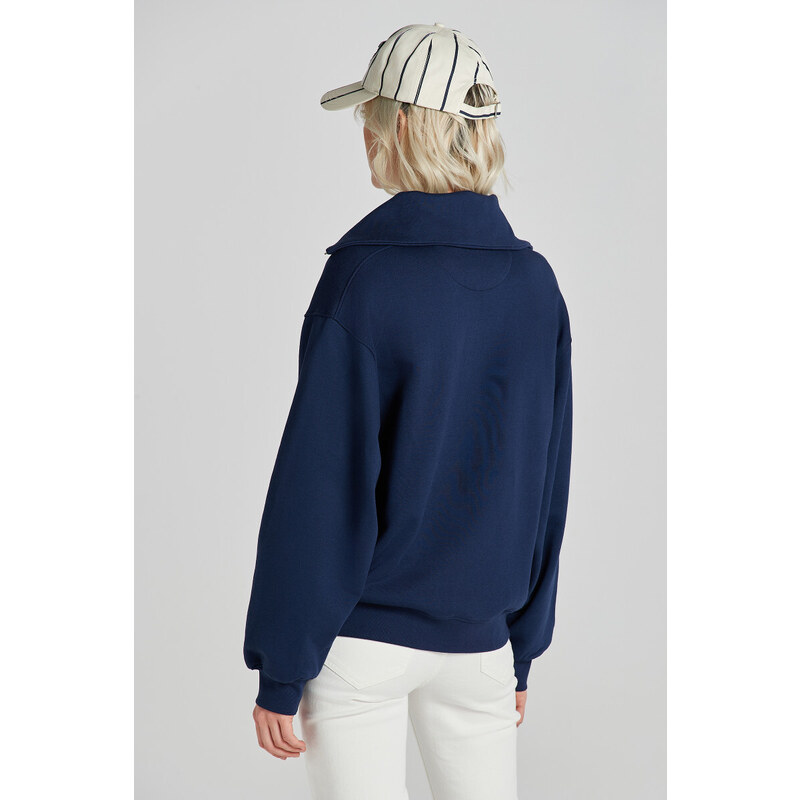 MIKINA GANT ARCH HALF ZIP SWEAT modrá XS