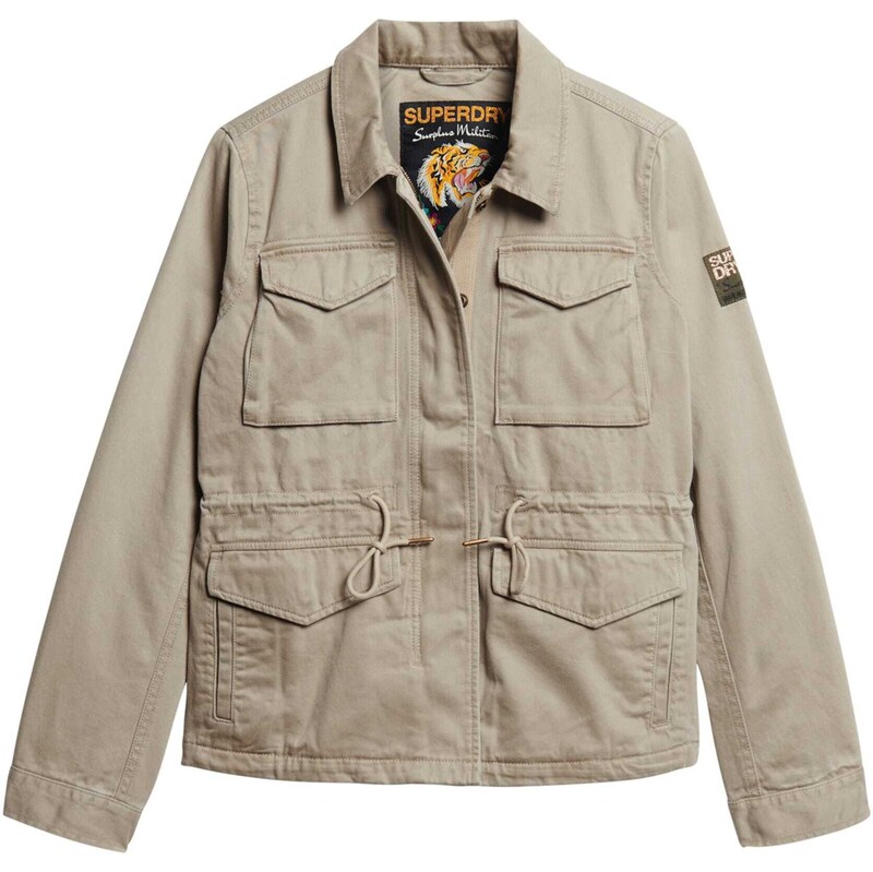 Superdry & Co Přechodná bunda Military M65 světle béžová