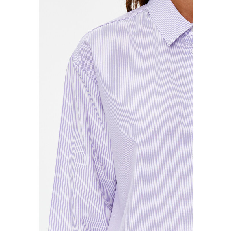 Trendyol Quickly Loose Fit Cotton Woven Shirt