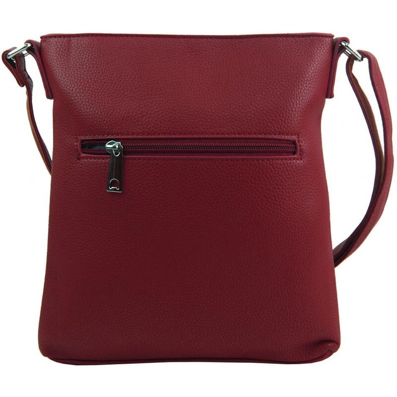 BELLA BELLY Crossbody dámská kabelka v květovaném designu tmavě červená 5432-BB
