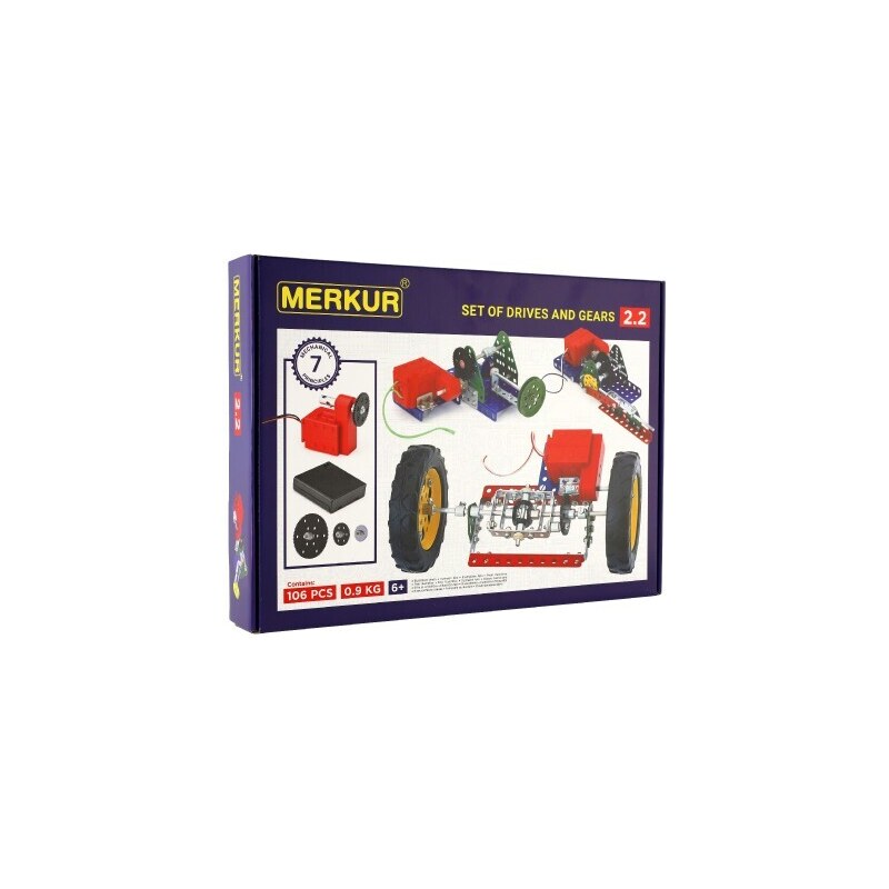 Merkur Toys Stavebnice MERKUR 2.2 Pohony a převody v krabici 36x27cm