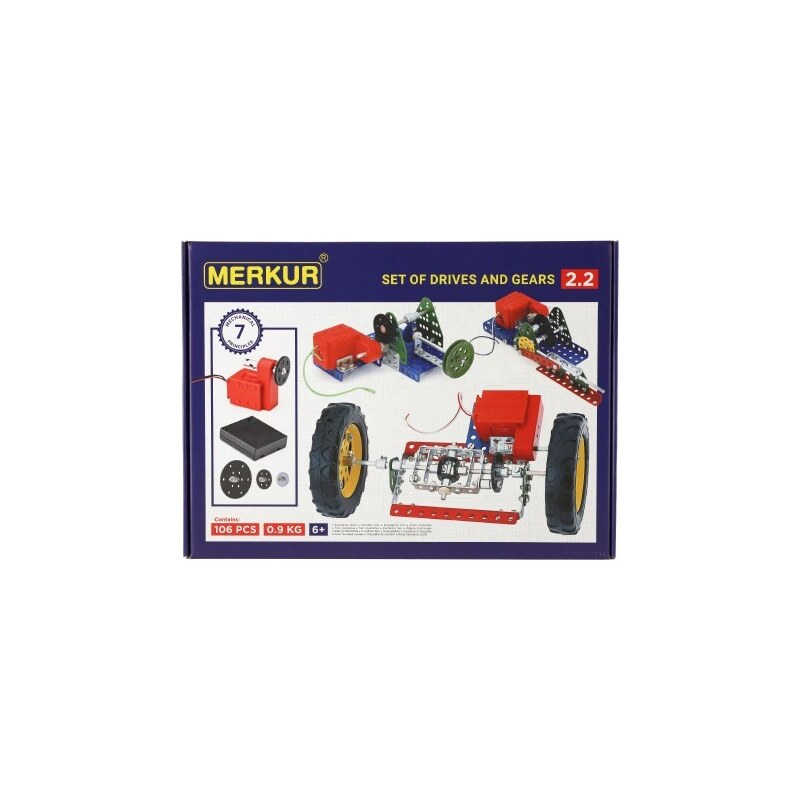 Merkur Toys Stavebnice MERKUR 2.2 Pohony a převody v krabici 36x27cm