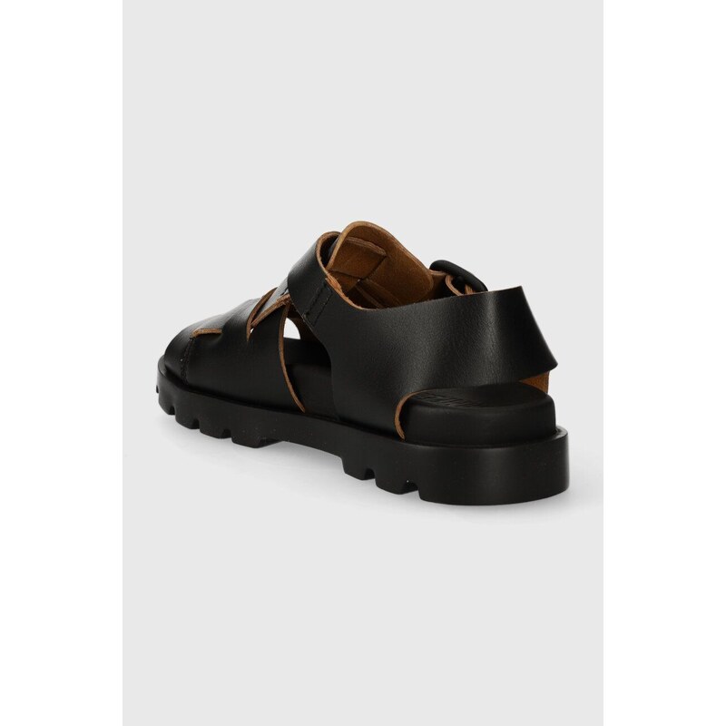 Kožené sandály Camper Brutus Sandal dámské, černá barva, K201397.005