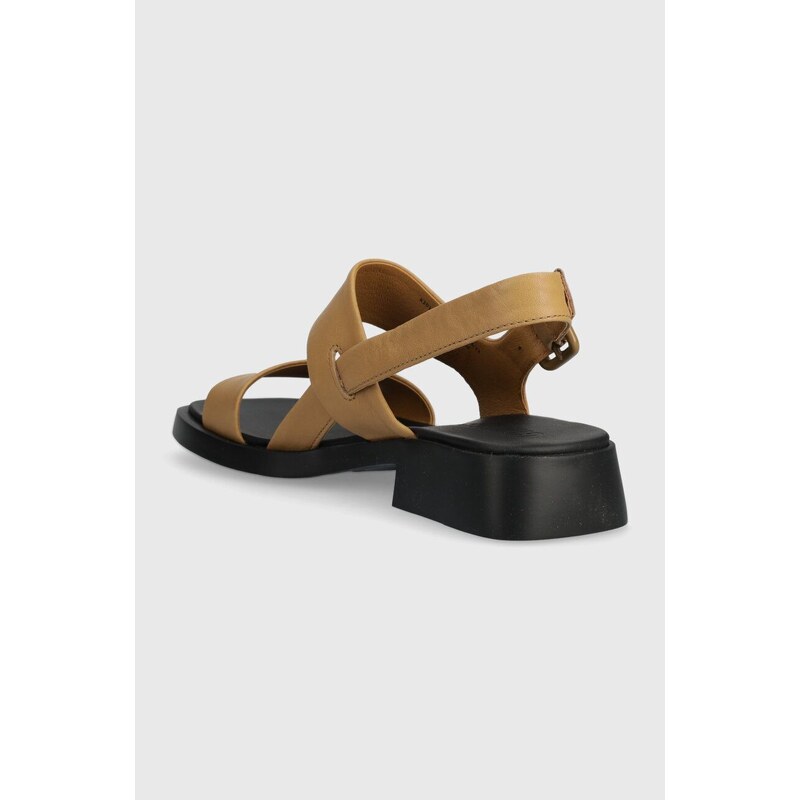 Kožené sandály Camper Dana dámské, hnědá barva, K201486.006