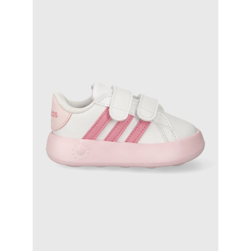 Dětské sneakers boty adidas GRAND COURT 2.0 CF I růžová barva