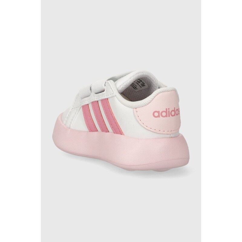 Dětské sneakers boty adidas GRAND COURT 2.0 CF I růžová barva