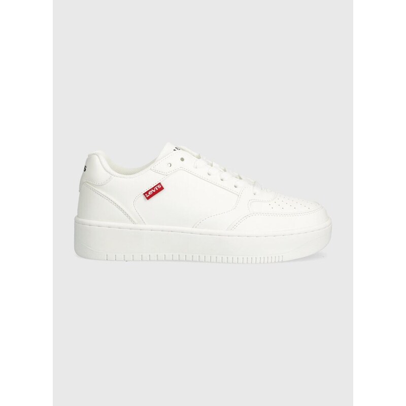 Sneakers boty Levi's PAIGE bílá barva, 235651.50