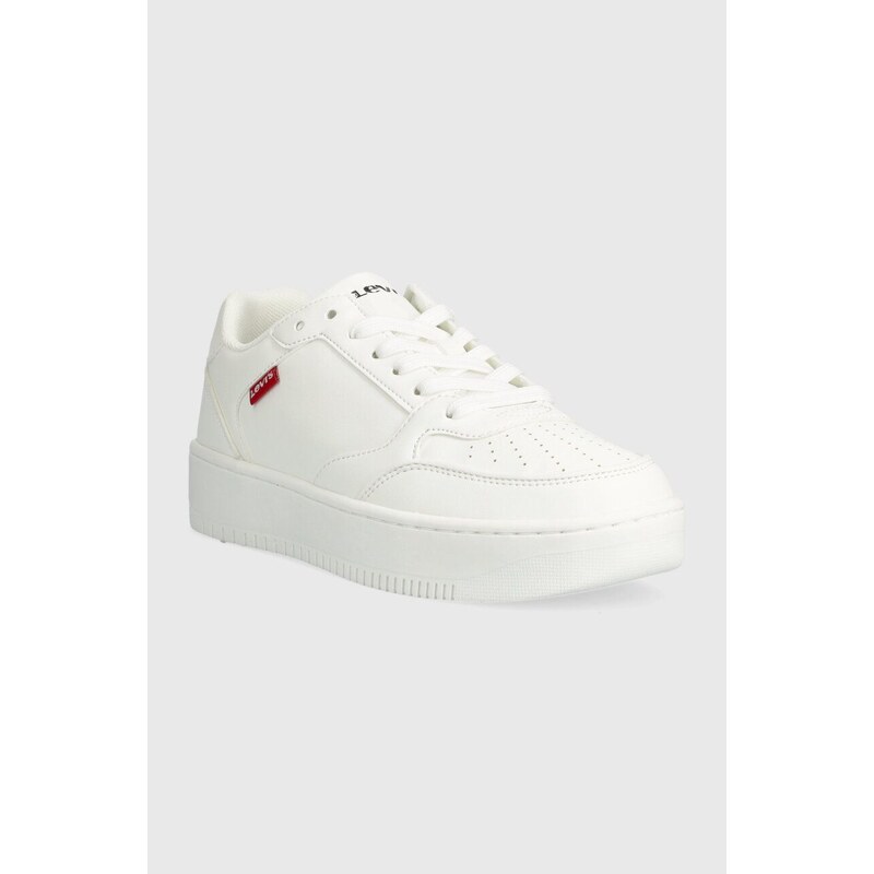 Sneakers boty Levi's PAIGE bílá barva, 235651.50