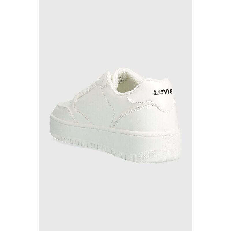 Sneakers boty Levi's PAIGE bílá barva, 235651.50