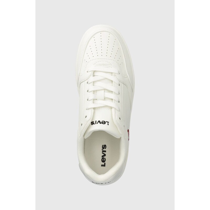 Sneakers boty Levi's PAIGE bílá barva, 235651.50