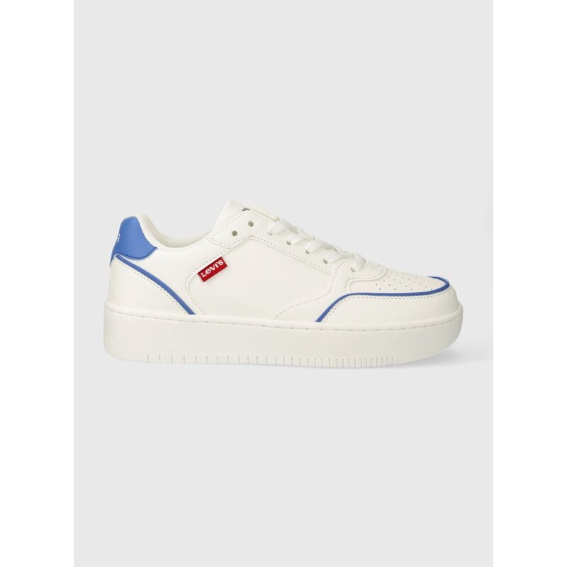 Sneakers boty Levi's PAIGE bílá barva, 235651.150