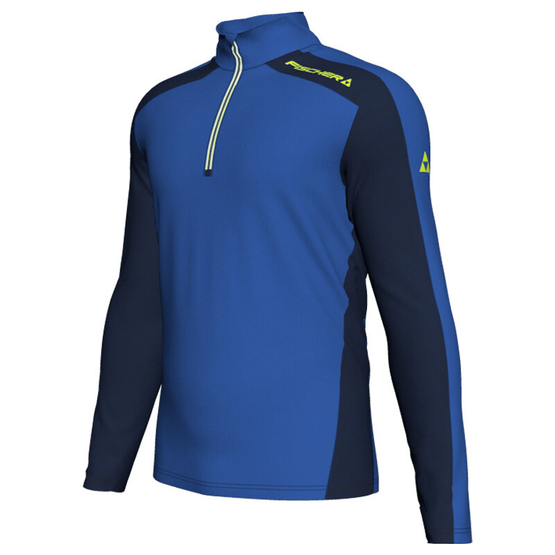 Triko 1/2 zip funkční Fischer Golm Velikost: L modrá/černá 89449478
