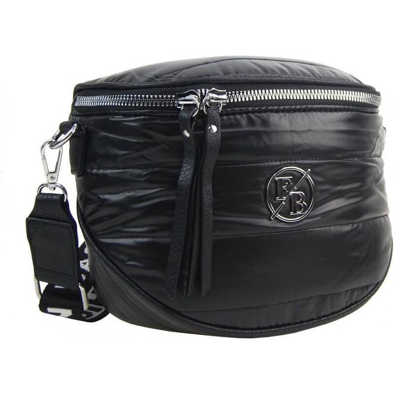 Fashion Bag Moderní dámská crossbody kabelka / ledvinka fuchsiová růžová