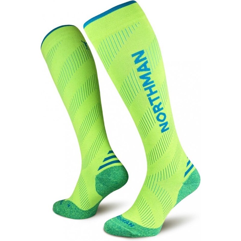 Northman vysoké kompresní ponožky Compress high elite Žlutá S-M