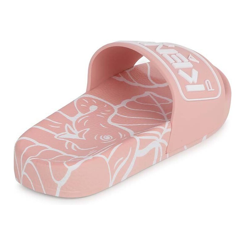 Dětské pantofle Kenzo Kids růžová barva