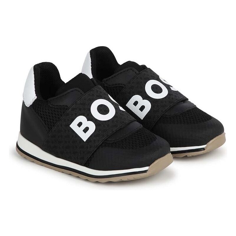 Dětské sneakers boty BOSS černá barva