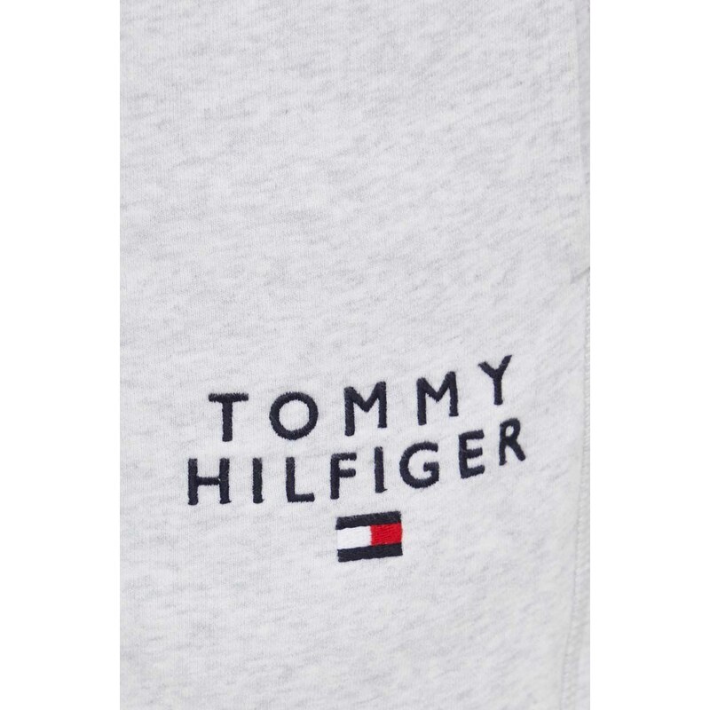 Kraťasy Tommy Hilfiger pánské, šedá barva, melanžové