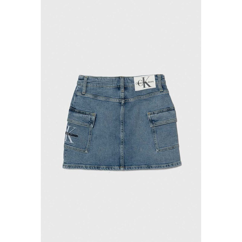 Bavlněná džínová sukně Calvin Klein Jeans mini