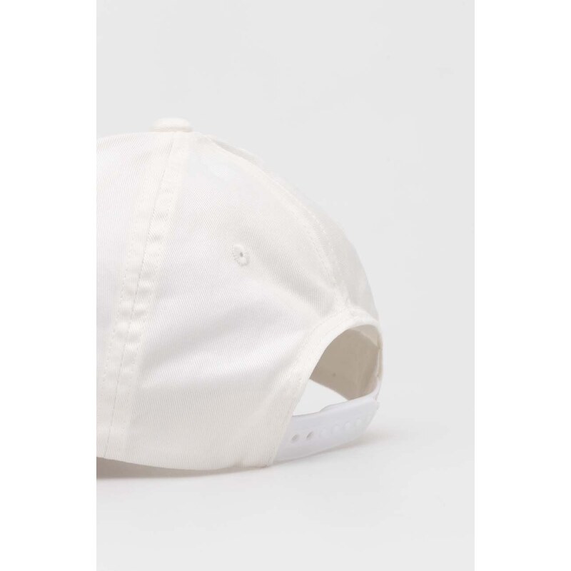 Bavlněná baseballová čepice Armani Exchange bílá barva, s aplikací, 944200 4R100