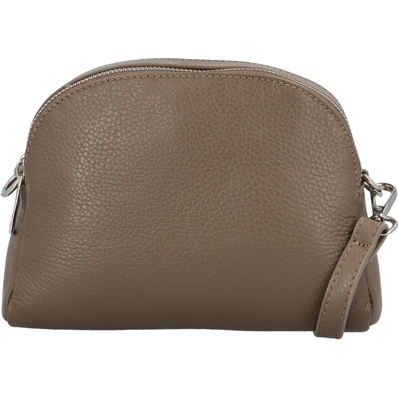 Delami Vera Pelle Stylová dámská kožená crossbody Jittrey, taupe