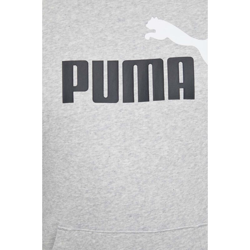 Mikina Puma pánská, tmavomodrá barva, s kapucí, s potiskem, 586765