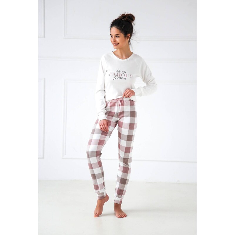 Pyjamas Sensis Joselyn Interlock length/r S-XL cream 001