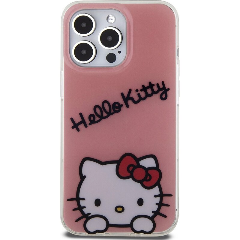 Ochranný kryt na iPhone 13 Pro - Hello Kitty, IML Daydreaming Logo Pink