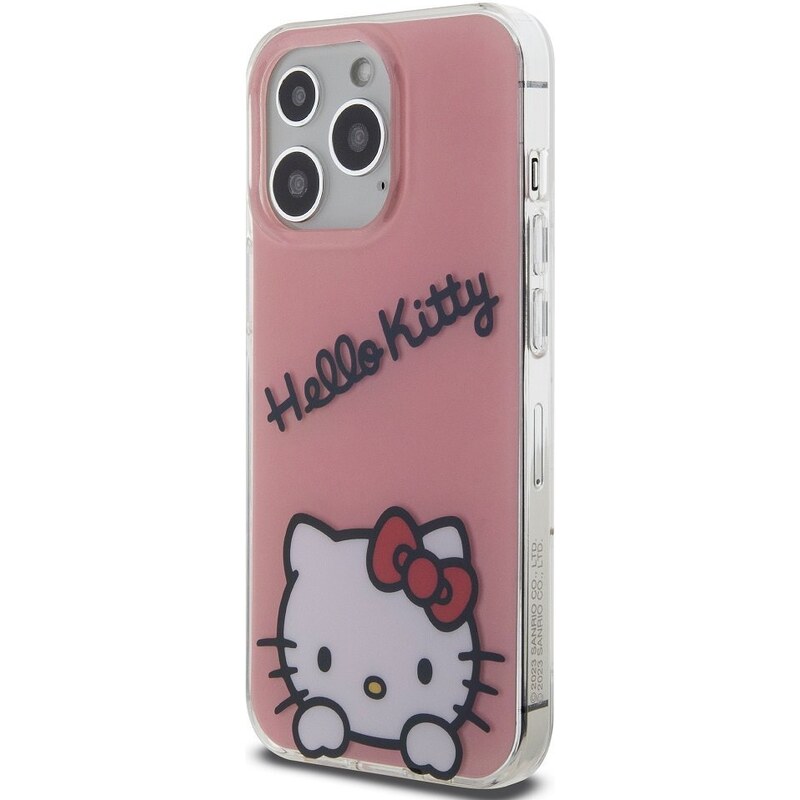 Ochranný kryt na iPhone 13 Pro - Hello Kitty, IML Daydreaming Logo Pink