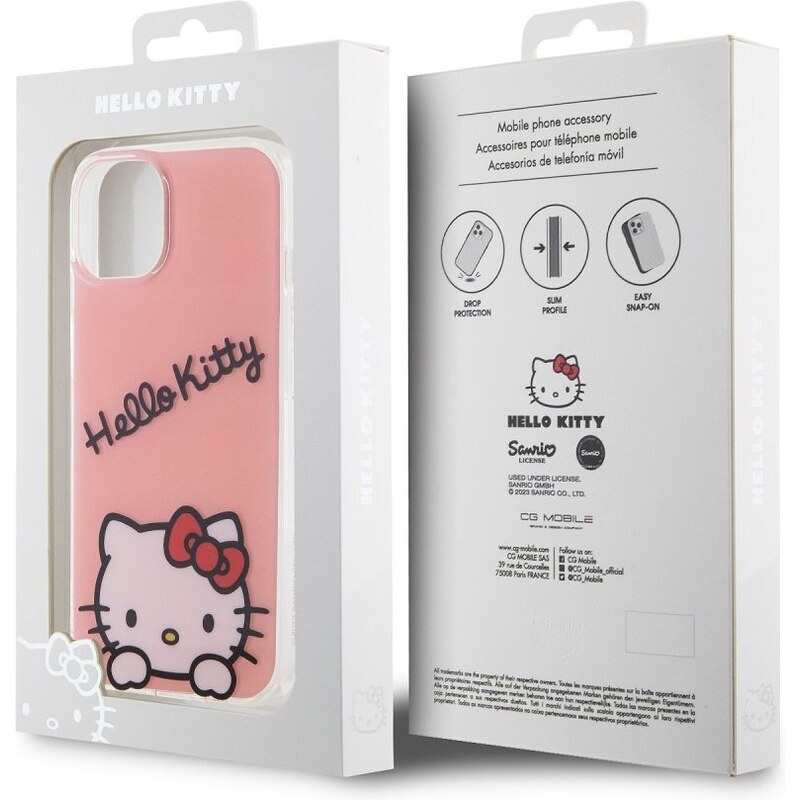 Ochranný kryt na iPhone 13 - Hello Kitty, IML Daydreaming Logo Pink