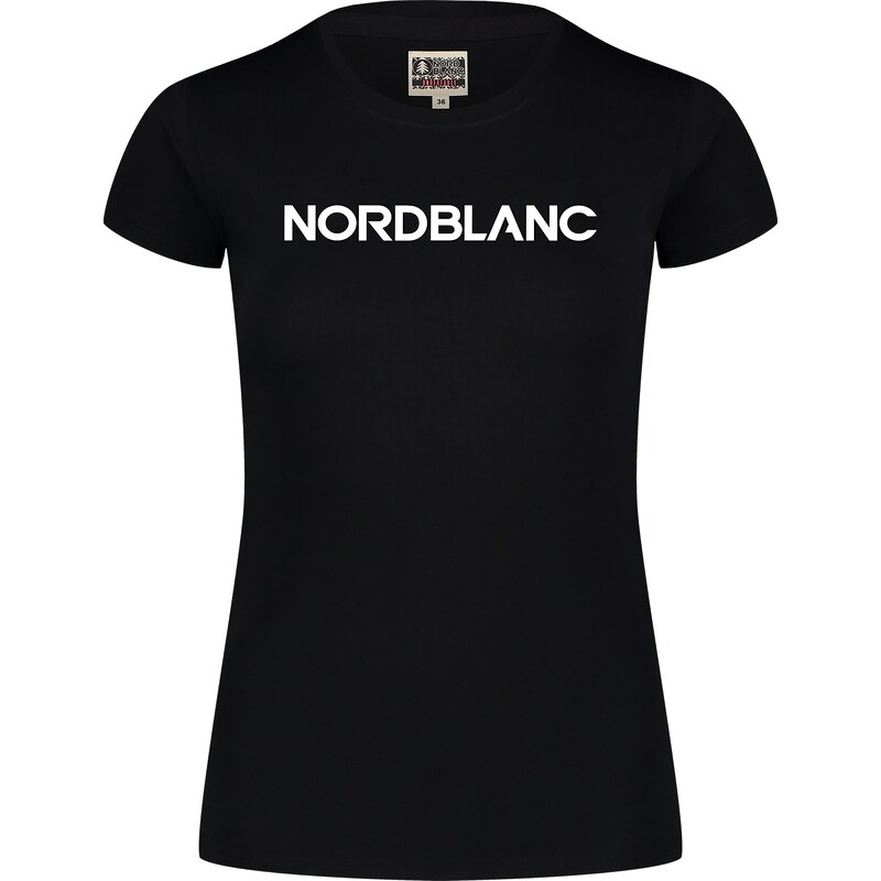 Nordblanc Černé dámské bavlněné tričko PALETTE