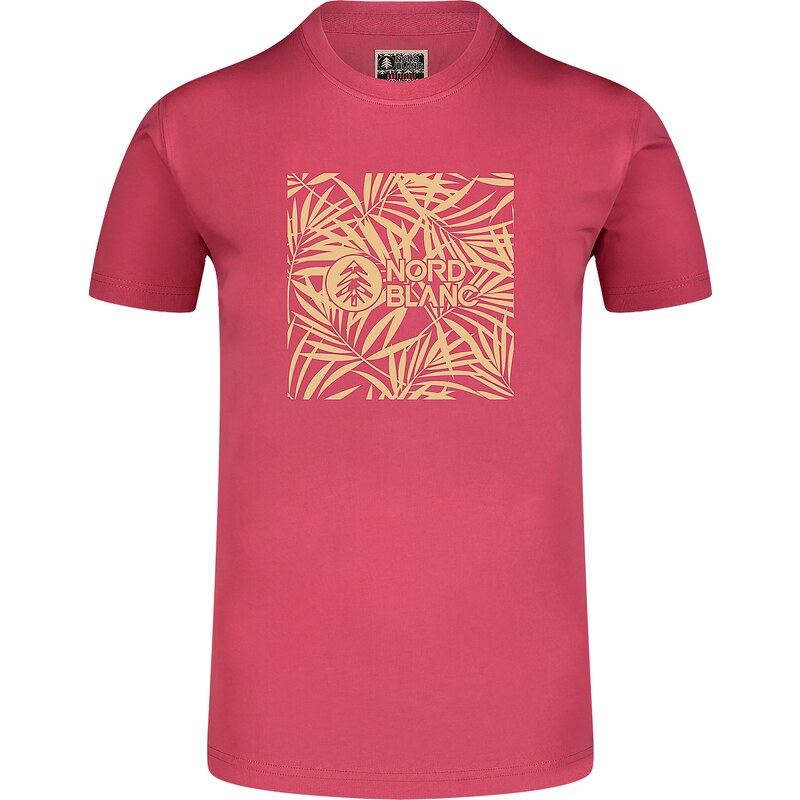 Nordblanc Růžové dámské bavlněné tričko PALMS