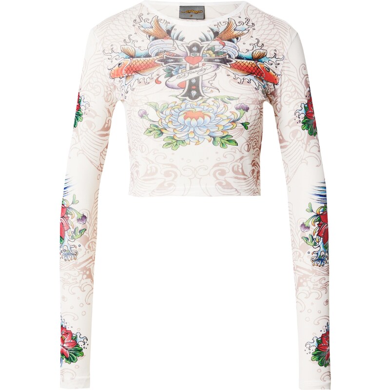 Ed Hardy Tričko světlemodrá / zelená / červená / bílá 115686071