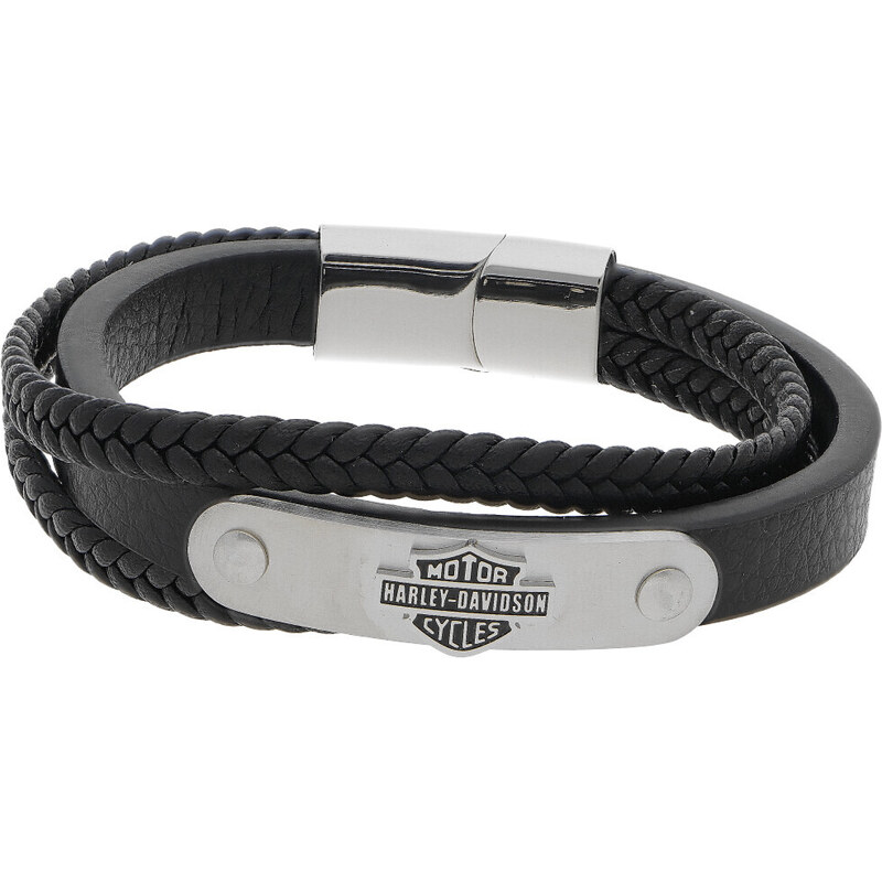 Ewena Kožený náramek Harley Davidson KD123 89476108