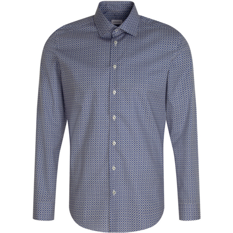 Obchodní košile slim fit s modrobílým potiskem Seidensticker